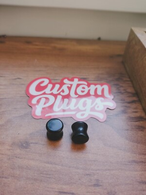 1 Paar Glas-Plugs, Custom Plugs UK, 10 mm, Bodymod, Alternative, Goth, Witch