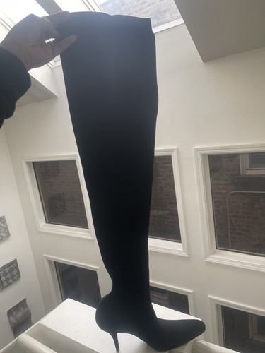 balenciaga thigh high knitted sock 