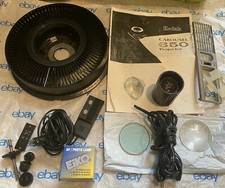 Kodak Carousel 650 Projector Salvaged Parts Lenses, Power Cord, Remote, Lamps