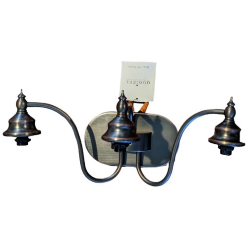 Quoizel Bathroom Vanity Wall Light 3 Lights Copper Bronze et8597cu CANDELABRA - Picture 1 of 22