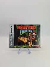 DONKEY KONG COUNTRY Game boy Advance Nintendo Manual Only - MINT