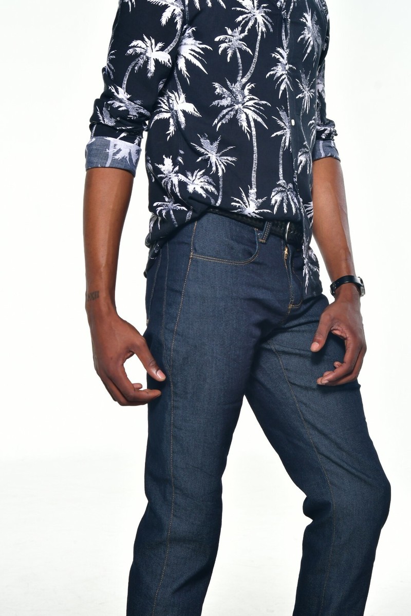 BU Denim Men Custom Jeans Size 38x27 Straight Leg Made in