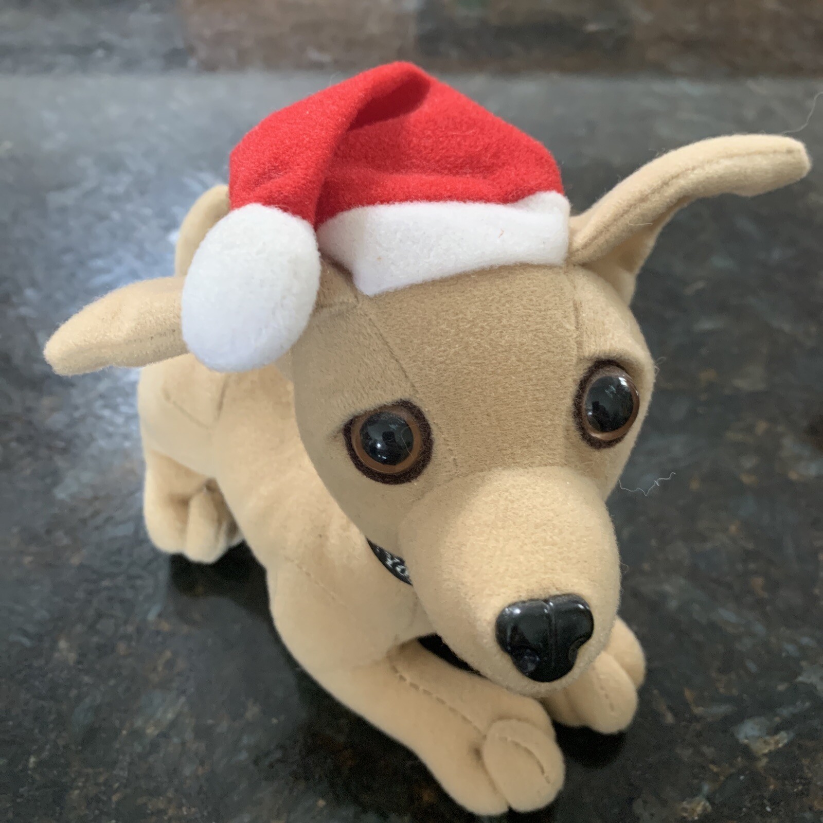 Taco Bell Dog Chihuahua TALKING 6.5&quot; long Feliz Navidad Amigos in Santa
