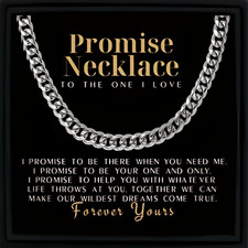 Promise Necklace For Him Gift For Boyfriend Gift for Husband Gift for Man Chain
