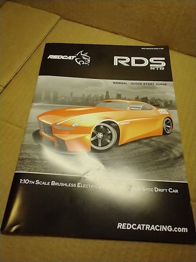 Redcat Racing, parts, Manual, quick start guide, for RDS, 2wd