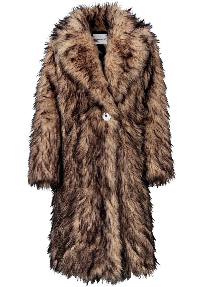 Rabanne H&M Feux Fur Fuzzy Coat Jacket Rare Collab Limited Rabanne H&M Feux Fur Fuzzy Coat Jacket Rare Collab Limited