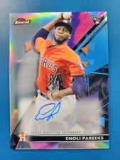 Enoli Paredes 2021 TOPPS FINEST ROOKIE RC REFRACTOR AUTO #FA-EP HOUSTON ASTROS!