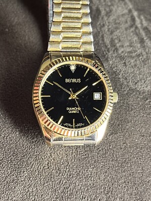 Vintage Benrus Diamond Quartz Watch