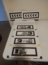 Nintendo Mario Kart Live Home Circuit Track Cardboard Gates & Arrows Set Only