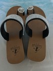 Corkys Women’s Thong Sandals Size 8 Brown/Black Synthetic Wedge Platform — photo 3