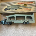 VINTAGE DINKY TOYS 982. PULLMORE CAR TRANSPORTER&LOADING RAMP ORIGINAL BOX (EE83