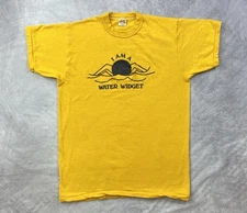 Vintage 70s Russell I Am A Water Widget Shirt Size Medium