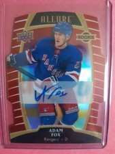 2019-20 UD Allure ADAM FOX Red Rainbow Rookie Auto Die Cut  #344/349