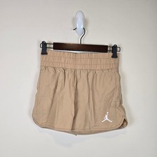 Jordan Girls Size L/12-13 Years Jumpman High Flying Shorts Legend Medium Brown
