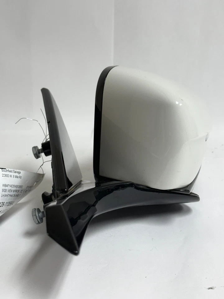 Espejo retrovisor delantero izquierdo del lado del conductor blanco BMW M850i 2019-2025 51169498923 OEM Foto 3 de 4