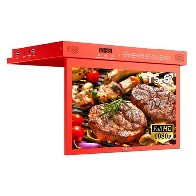 k��chenfernseher klappbar 15,6 Zoll 1080P Smart TV Google Play