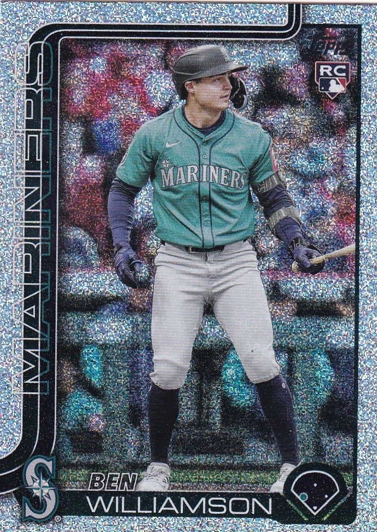 BEN WILLIAMSON TOPPS UPDATE ROOKIE SANDGLITTER FOIL RC MARINERS #US-130 2025 25