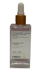 Truly Beauty STRAWBERRY KISSES Plumping After Shave Body Oil 3.1 fl oz -NEW RARE