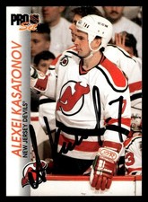 1992 Pro Set Hockey #101 Alexei Kasatonov Signed Autograph (no COA)