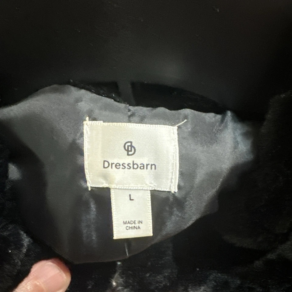 Dressbarn Faux Fur Jacket Large - Изображение 3 из 4