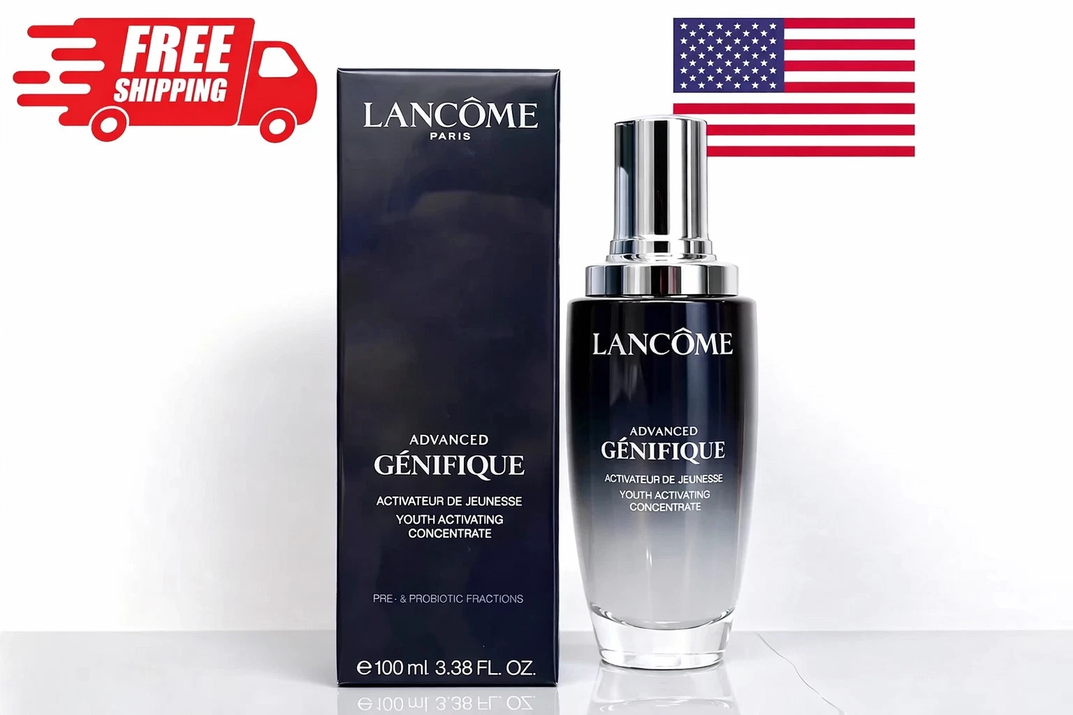 Lancome Advanced Genifique Serum 100ml Youth Activating Face Serum USA Ship