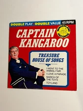 RARE 1966 Captain Kangaroo 45 RPM Vinyl Record Treasure House of Songs Wonderlan