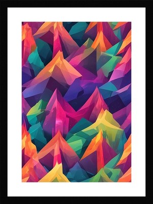 Bold Northern Lights Framed Wall Art Poster Canvas Print Picture