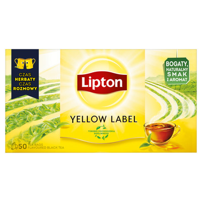 5900300550203 Lipton Yellow Label Herbata czarna 100 g (50 torebek) EKATERRA