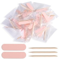 Mini Nail File and Orange Sticks Set for Press On Nails, 20PCS Mini Nail File 