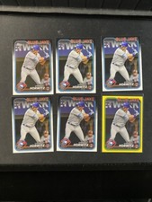 6X 2024 Topps Series 1 Spencer Horwitz RC #172 5X BASE  1 YELLOW BORDER BLUEJAYS