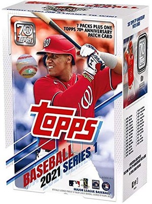 Topps 2021 Series 1 Baseball Card Blaster Box TI