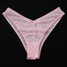 VICTORIA'S SECRET Dream Angels Crystal Shimmer Smooth Silky Brazilian Panty S M