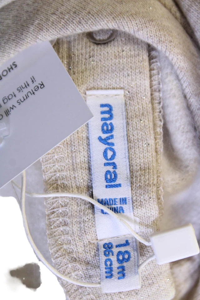 Top Mayoral Niñas Algodón Estampado Floral Manga Larga Beige Talla 18M Foto 4 de 4