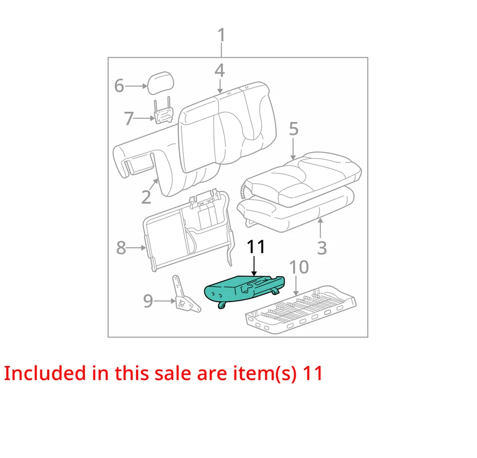 Chevrolet Silverado 2500 HD 2002 Silverado 1500 reposabrazos ASM R/asiento 12477436 nuevo Foto 2 de 3