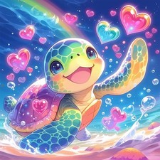 Turtle Diamond Art Kits for Adults, Cute Sea Turtle Diamond Painting Kits for...