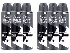  6 Pk Dove Men  Care Deodorant Spray Invisible Dry 72H Anti Perspirant 150ml