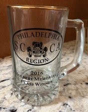Taza de vidrio SCAA Philadelphia Region 2016 Holbert Memorial Class Winner Trophy
