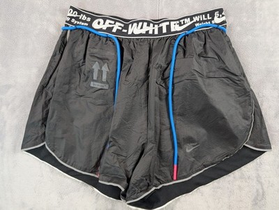 NIKE Off White Women's Shorts M Virgil BV8051-010 Reflective Fitness KEEP BACK