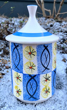 Arthur Wood vintage storage jar 50s 60s atomic rockabilly