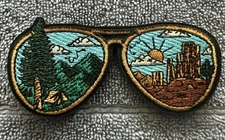 HIKING SHADES 2x3 Embroidered Morale Patch Hook Backing Brand New