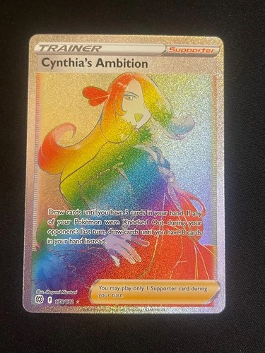 Pokemon Cynthia's Ambition (Secret) SWSH09: Brilliant Stars 178/172 NM