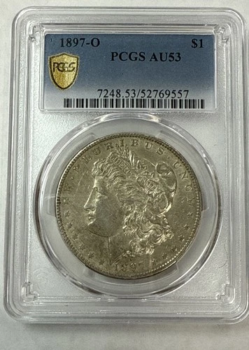 1897 O Morgan Dollar AU53