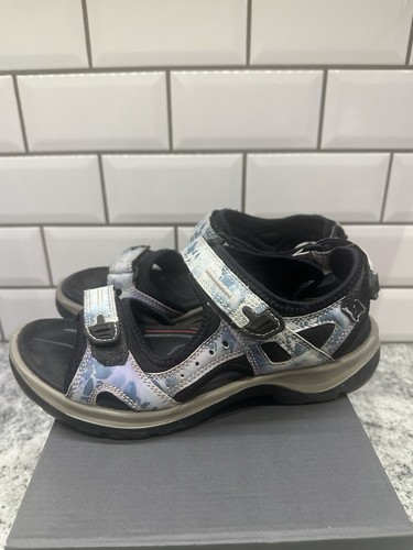 Ecco Yucatan Receptor Blue Hiking Outdoor Sandals Women 6-6.5 EUR 37 Off-road - Picture 3 of 6