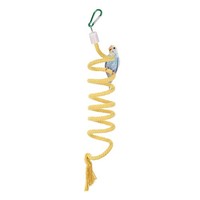FüR Bird Rope Schaukel Spiralseil Sitzstange 59 Zoll, Gelb