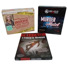 Pre Owned Unsolved Case Files and Cold Case Mystery Solving Games Bundle of 3