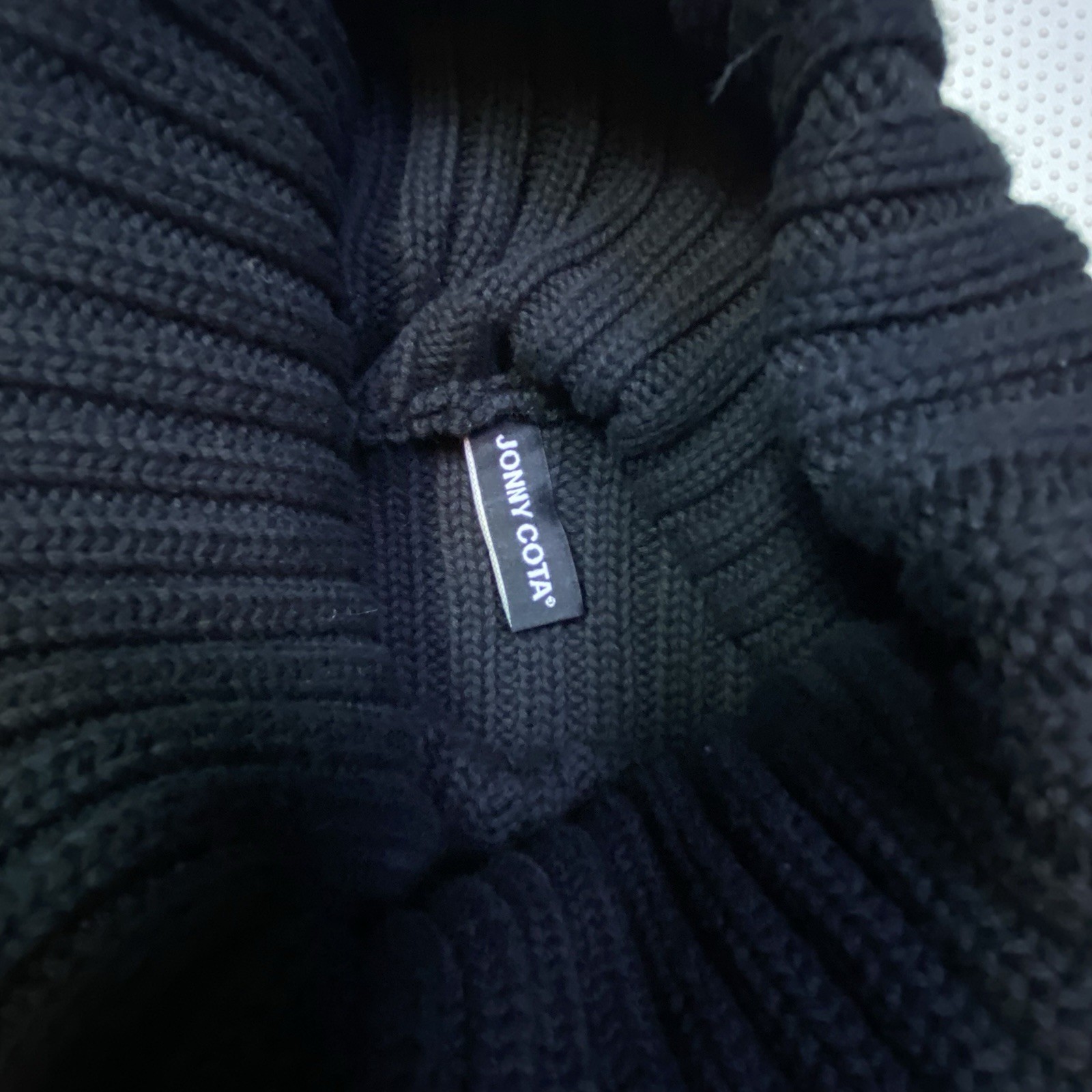 Jonny Cota Solid Black Oversized Long Sleeve Turt… - image 5