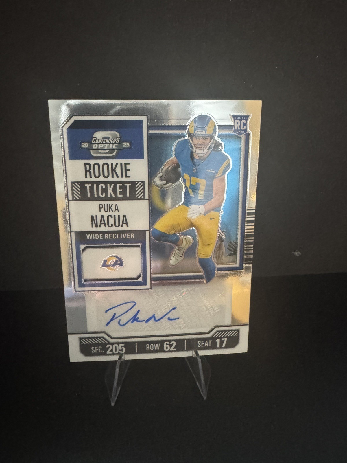 2023 Panini Contenders Optic - Rookie Ticket Autographs Puka Nacua #194 (AU, RC)