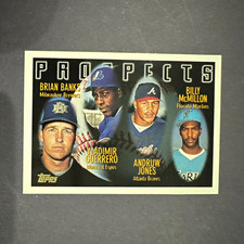 Topps 1996 Prospects Rookie Vladimir Guerrero Andruw Jones #435 Base Card. rookie card picture