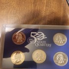 2002 U.S. Mint Proof Set San Francisco Mint 50 State Quarters with COA & Box — photo 3