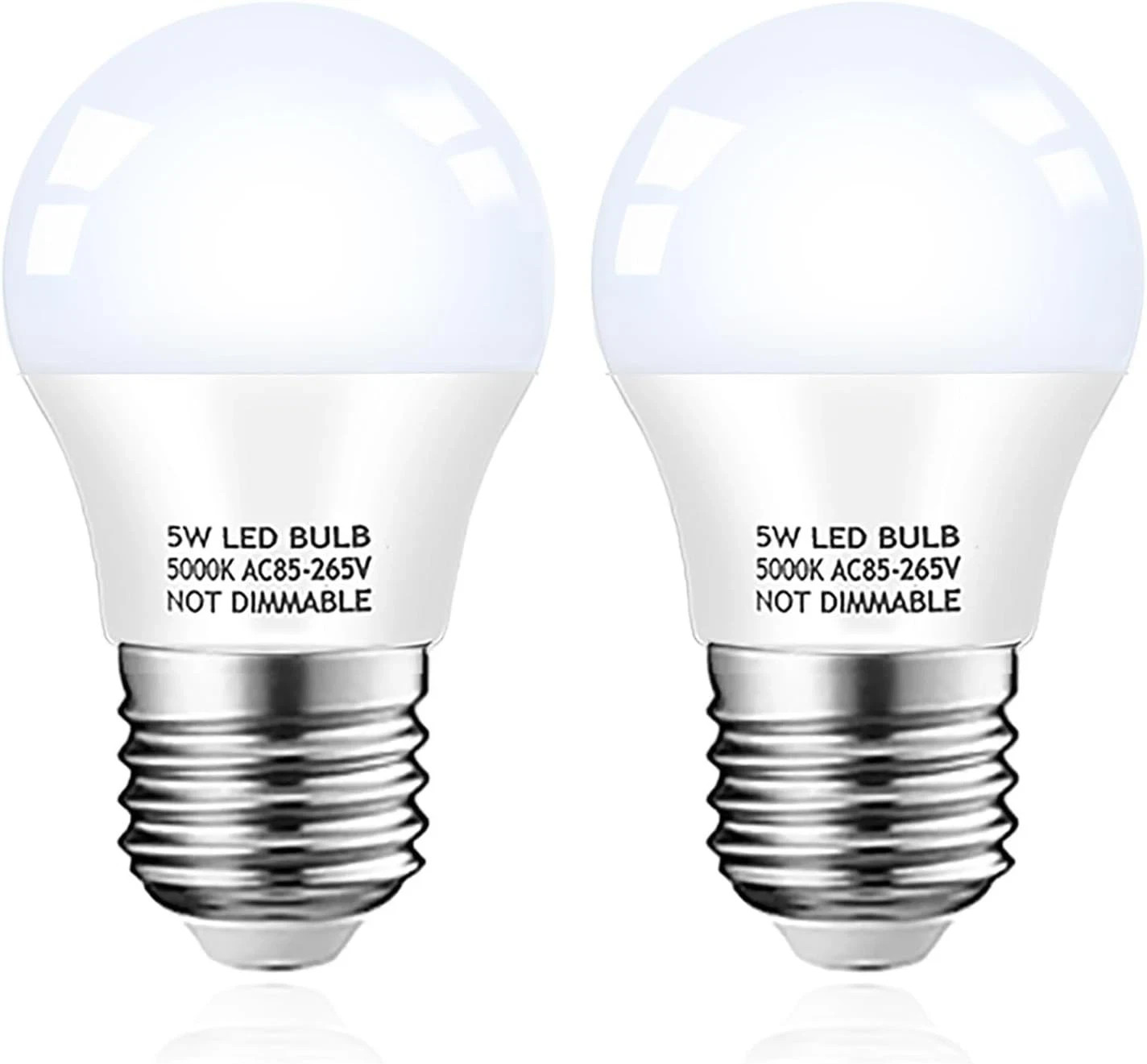 Refrigerator Light Bulb, 40W 2 Count (Pack of 1), 5000k Daylight White